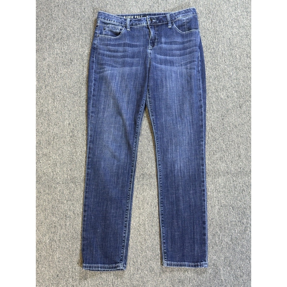 Laurie Felt Los Angeles Classic Boyfriend Denim Jeans Women's Size 8 Stretch